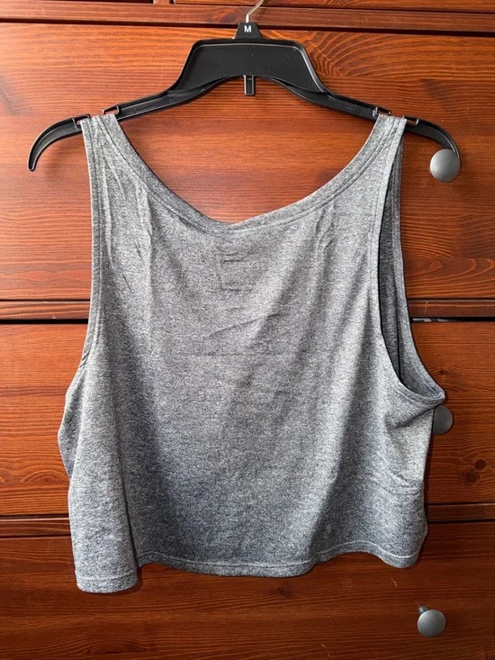 NWT prAna Alpenglow Crop Tank - Charcoal Heather - Picture 4 of 5